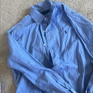 Polo by Ralph Lauren Men's Light Blue Button Down Shirt